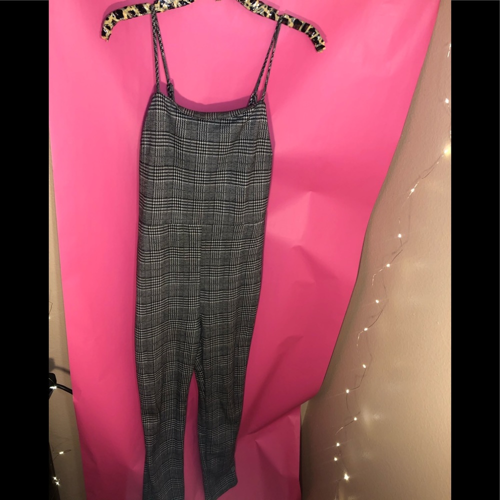 Plaid Jumpsuit